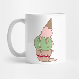 Cute ice cream on a cactus Mug